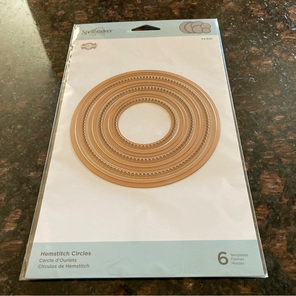 Spellbinders Hemstitch Circles Template Set